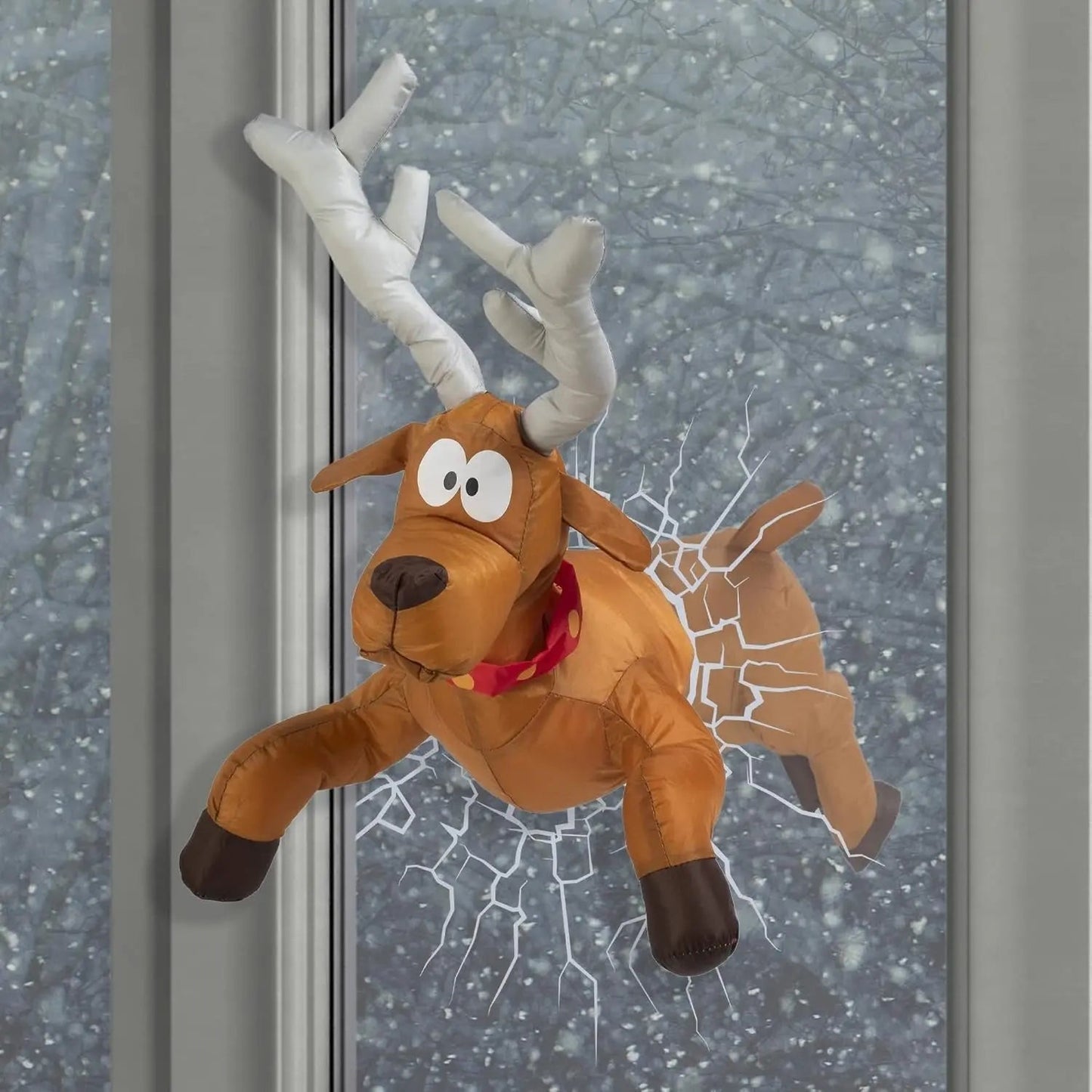 Skorter | Cheerful Christmas Window Figure ClausKlap – Moving Sound-Activated Decoration