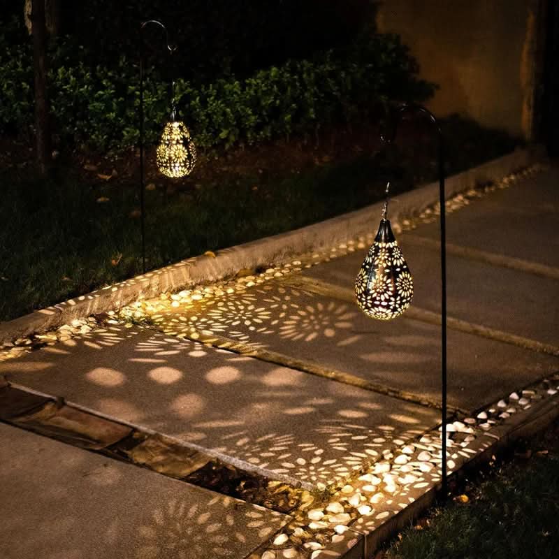 Skorter | Solar Drop Garden Light with Warm White LED – Waterproof Outdoor Lighting