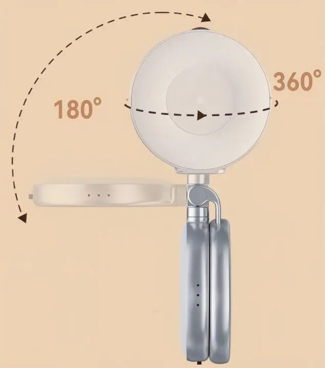 Skorter | LumiClip Portable Selfie Ring Light with Clamp – Magnetic and Rechargeable
