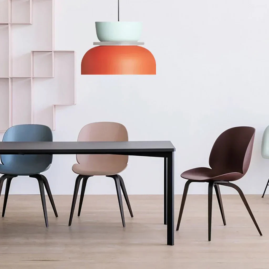 Skorter | Nordic Color Block Pendant Light Fixture - Modern Hanging Lamp for Kitchen & Dining Room