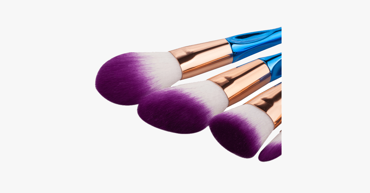 Skorter | 8-piece rainbow mermaid brush set – Get ready for any occasion with a flawless look