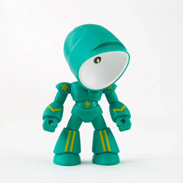Skorter | RoboGlow – Cute Robot Table Lamp with LED for Children's Room & Office