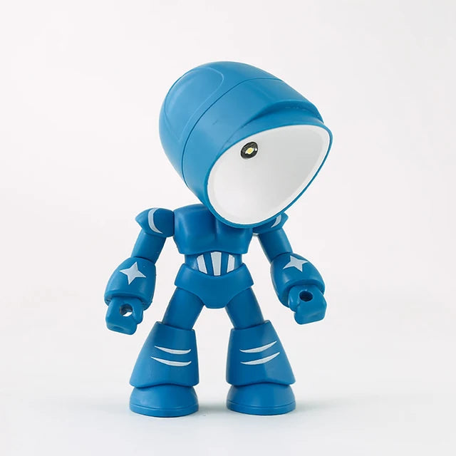 Skorter | RoboGlow – Cute Robot Table Lamp with LED for Children's Room & Office