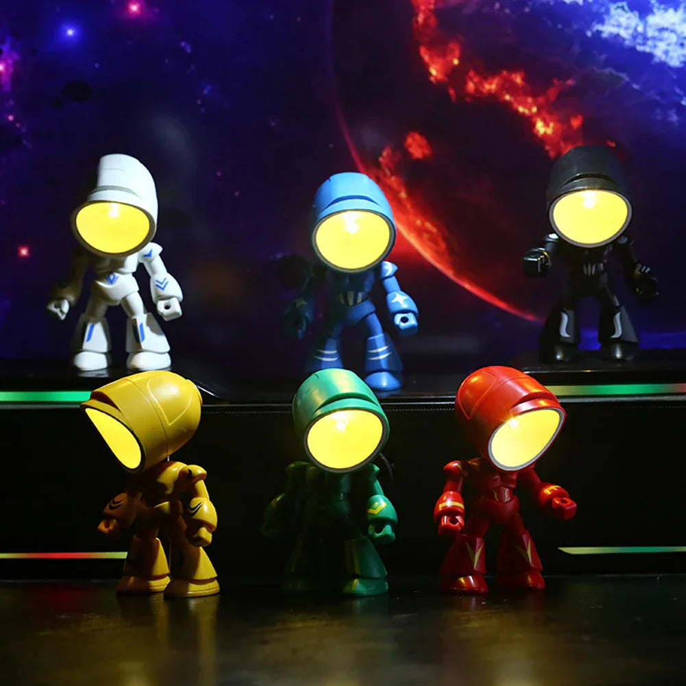 Skorter | RoboGlow – Cute Robot Table Lamp with LED for Children's Room & Office