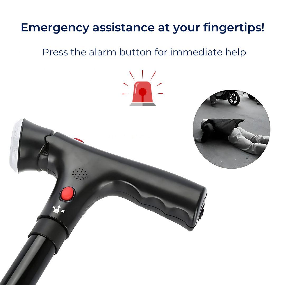 Skorter | Cane - Lightweight Telescopic Walking Stick for Seniors & Travelers - Collapsible Mobility Aid for Easy Transport