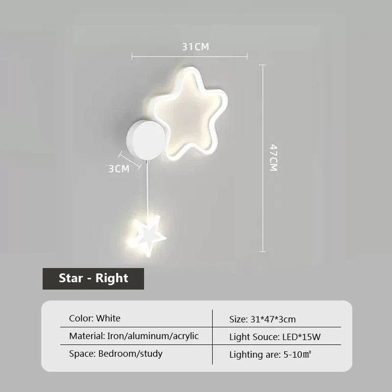 Skorter | Star Light - Clouds and Moon Wall Lamp