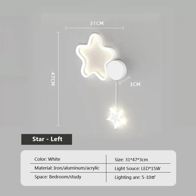 Skorter | Star Light - Clouds and Moon Wall Lamp