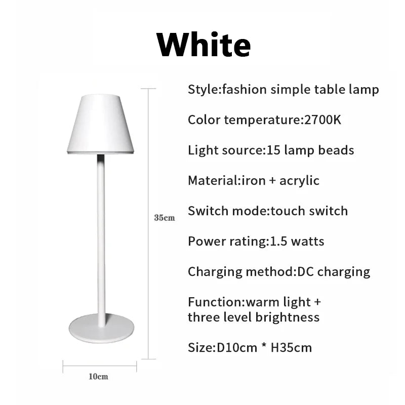 Skorter | LumiGlide - Rechargeable LED Table and Desk Lamp