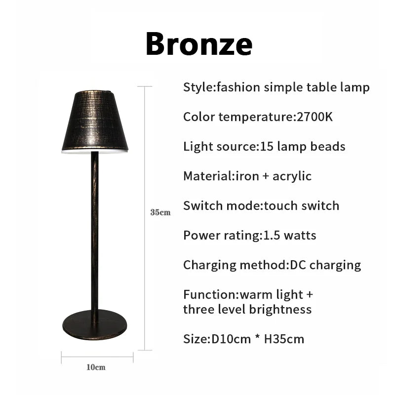 Skorter | LumiGlide - Rechargeable LED Table and Desk Lamp