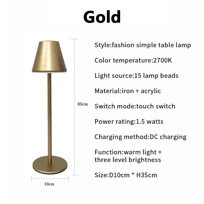 Skorter | LumiGlide - Rechargeable LED Table and Desk Lamp