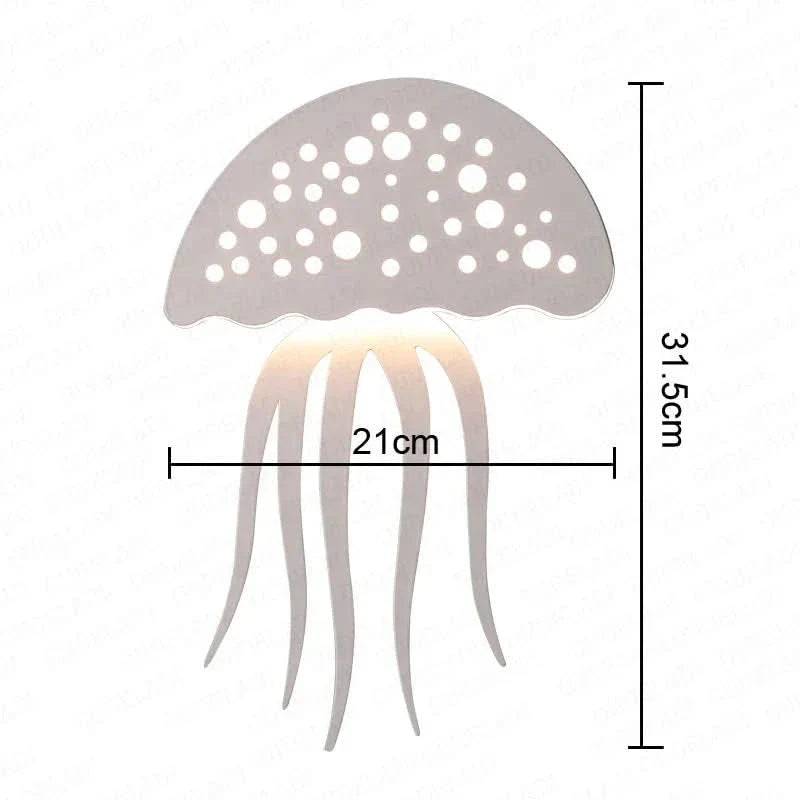 Skorter | GlimmerCoral Jellyfish LED Wall Lamp