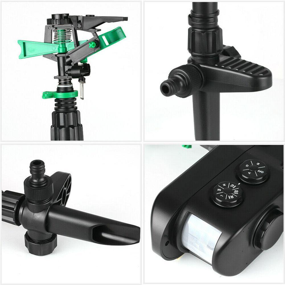 Skorter | Motion Activated Deer Repellent Sprinkler - Solar Powered Animal Deterrent for Gardens & Lawns