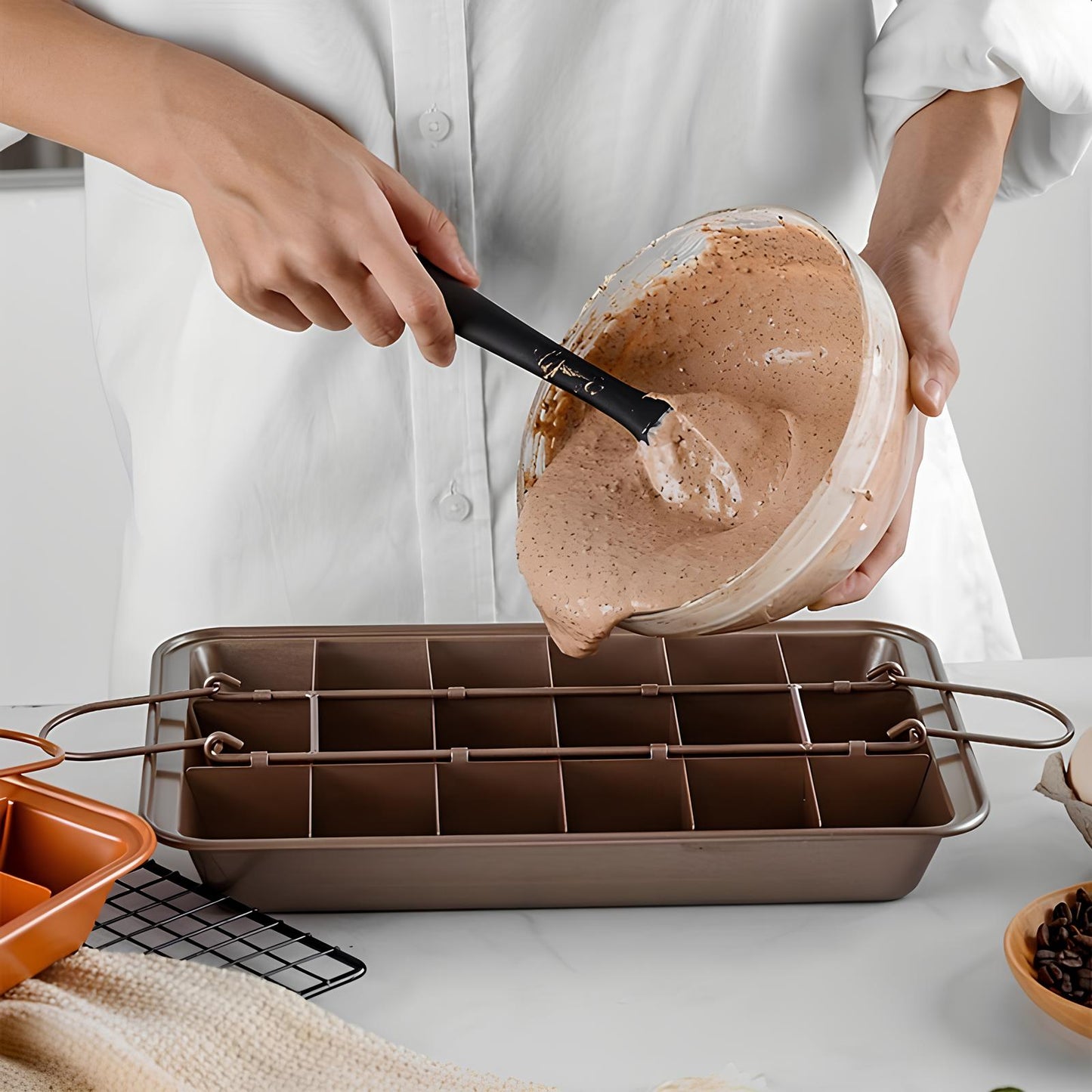 Skorter for cake with separators