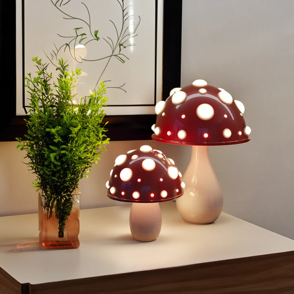 Skorter | Luminara LED Table Lamp – Realistic flickering flame effect, battery-operated, adjustable brightness, perfect for home decor, living room or bedroom