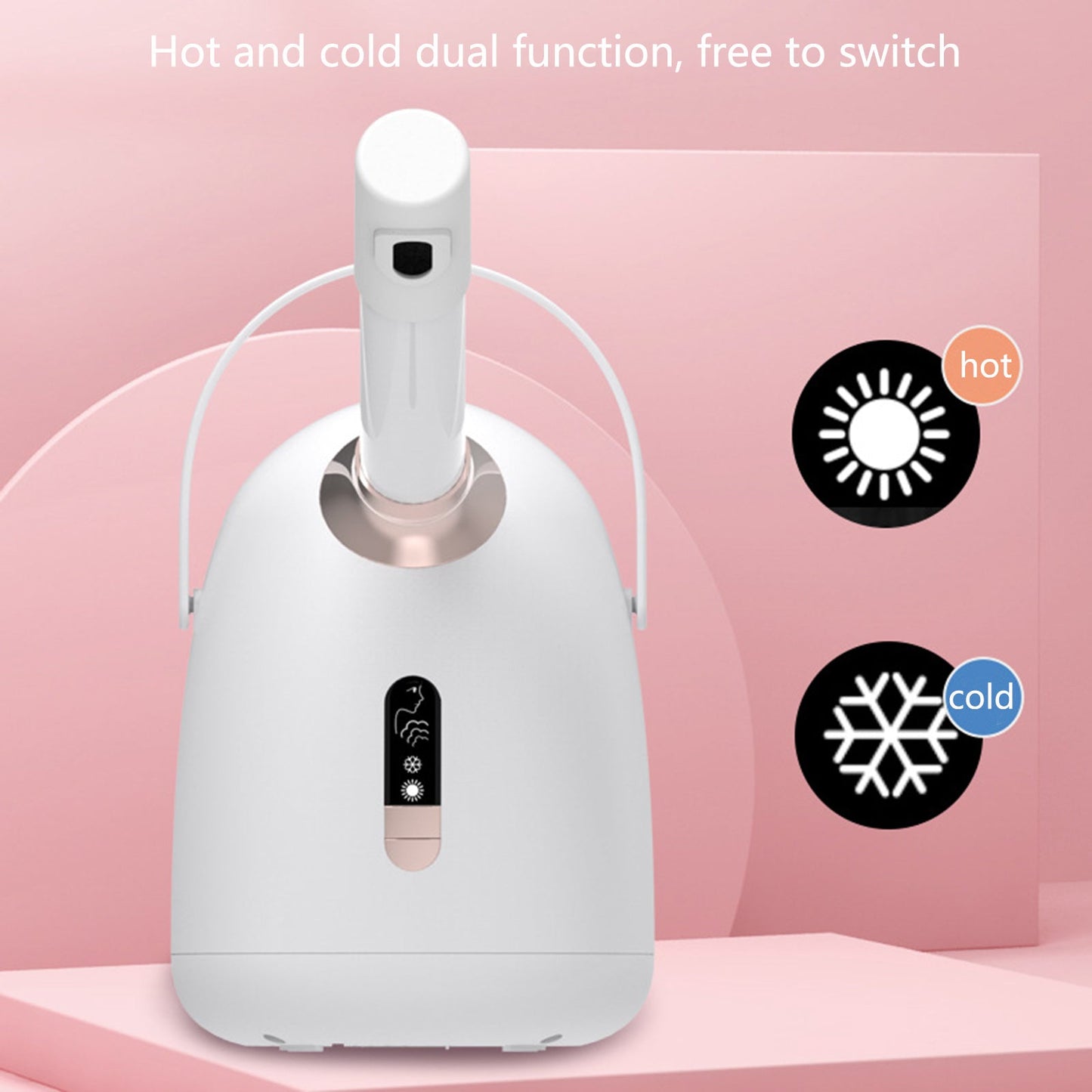 Facial Steamer, Facial Steamer with Extendable Arm Steaming Warm Mist Humidifier , Professional Nano Ionic Facial Steamer for Facial Deep Cleaning