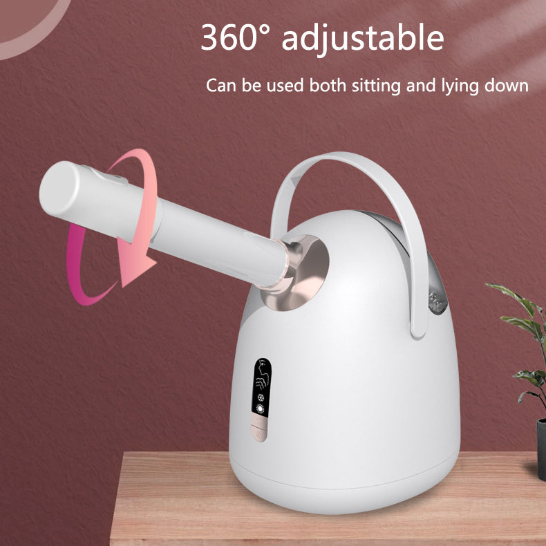 Facial Steamer, Facial Steamer with Extendable Arm Steaming Warm Mist Humidifier , Professional Nano Ionic Facial Steamer for Facial Deep Cleaning