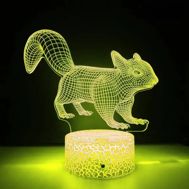 Skorter | LumiFox - 3D LED Night Light with Color Change and Dimmable Function
