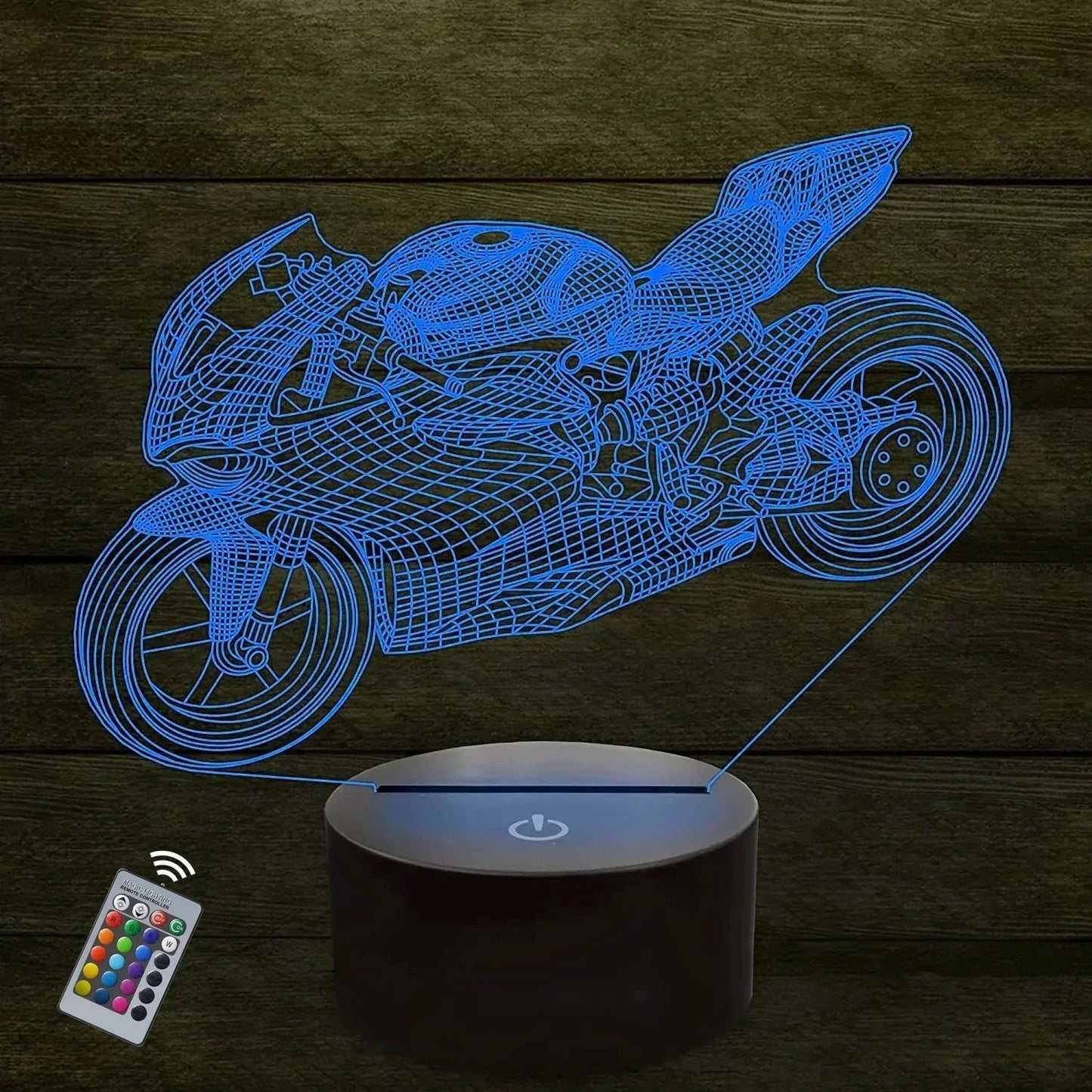 Skorter | LumiBike - 3D LED Night Light with Motors Design for Cyclists & Children's Room Decor