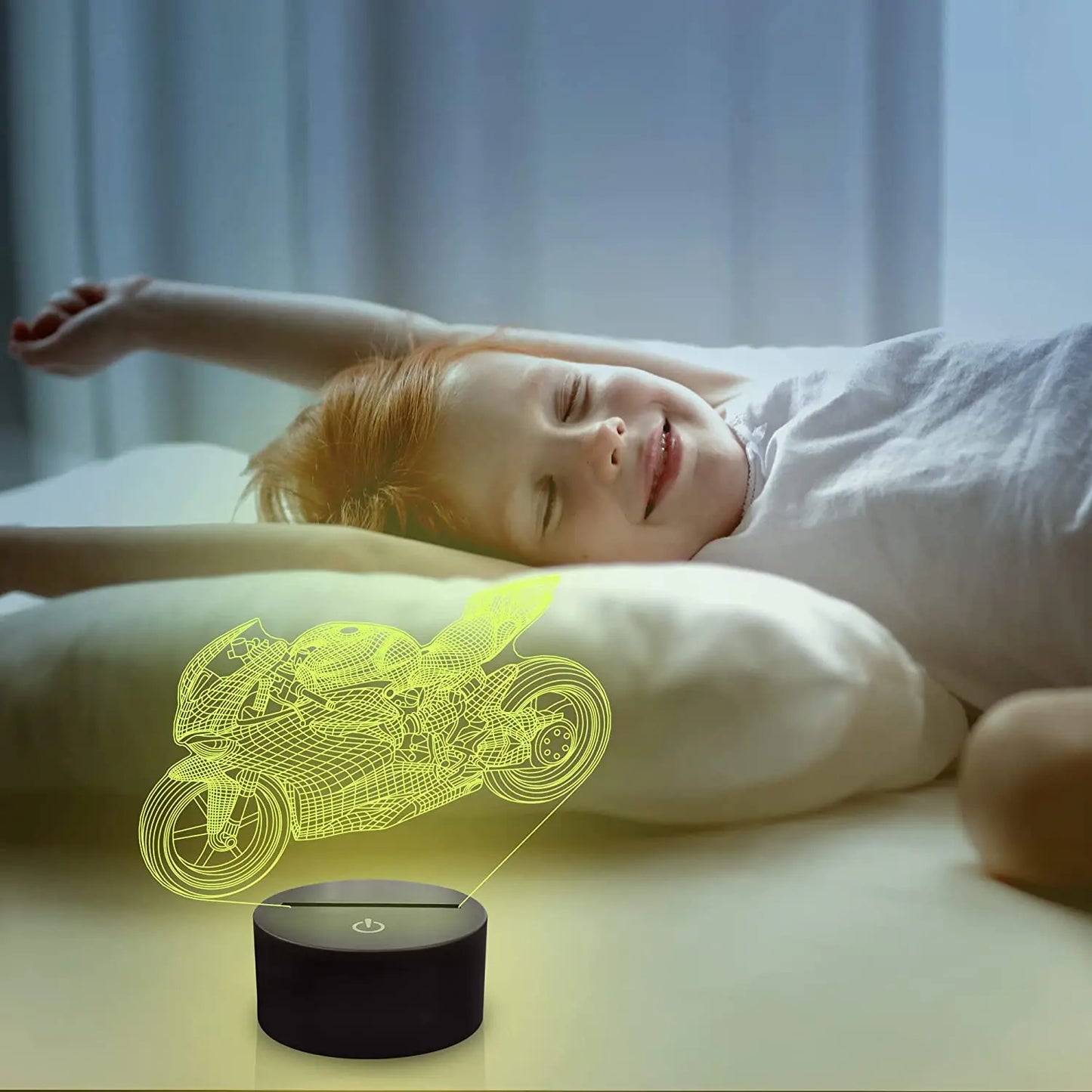 Skorter | LumiBike - 3D LED Night Light with Motors Design for Cyclists & Children's Room Decor
