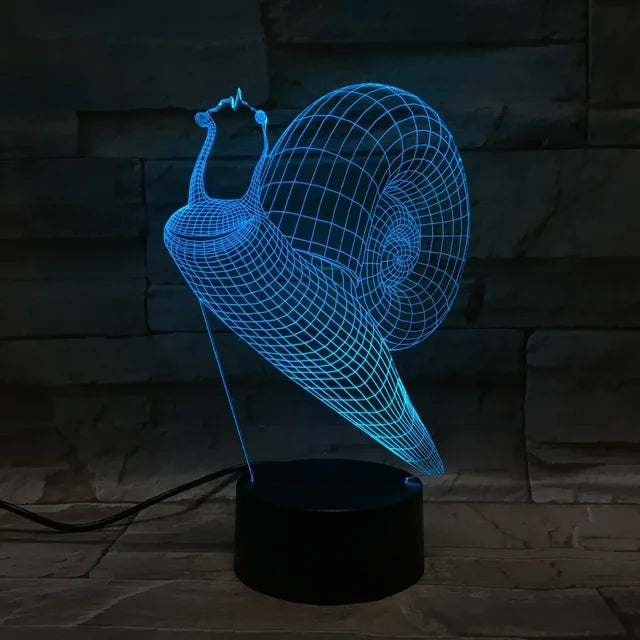 Skorter | GlowSnail - 3D LED Night Light with Color Changing and Dimmable Function