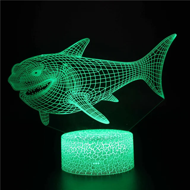Skorter | AquaGlow – 3D LED Night Light with Whale Illusion for Children's Room
