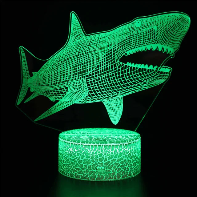 Skorter | AquaGlow – 3D LED Night Light with Whale Illusion for Children's Room