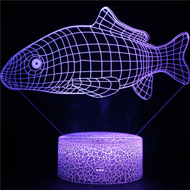 Skorter | AquaGlow – 3D LED Night Light with Whale Illusion for Children's Room
