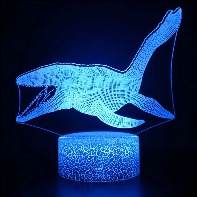Skorter | AquaGlow – 3D LED Night Light with Whale Illusion for Children's Room
