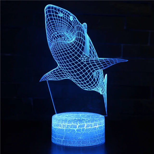 Skorter | AquaGlow – 3D LED Night Light with Whale Illusion for Children's Room