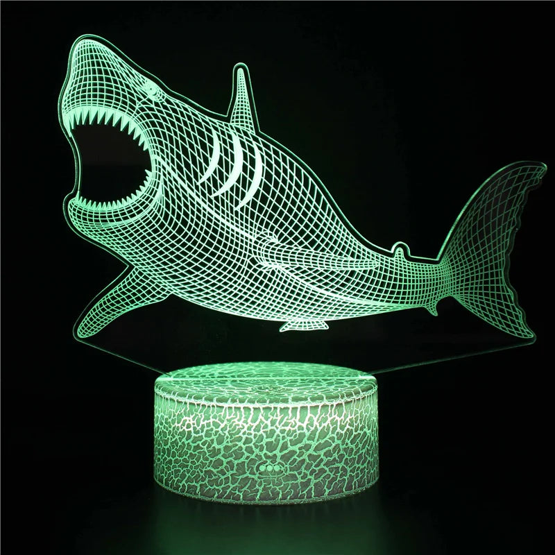 Skorter | AquaGlow – 3D LED Night Light with Whale Illusion for Children's Room