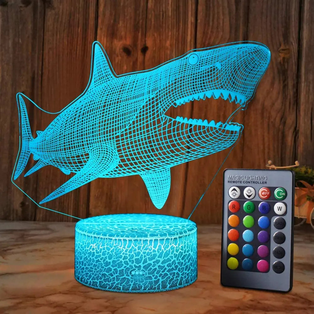 Skorter | AquaGlow – 3D LED Night Light with Whale Illusion for Children's Room