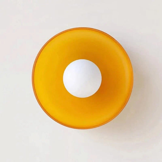 Skorter | GLASSGLOW CEILING LIGHT – Scandinavian ceiling lamp made of glass for a warm & minimalist living ambience