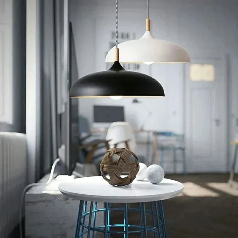 Skorter | Scandinavian Oak LED Ceiling Light Fixture