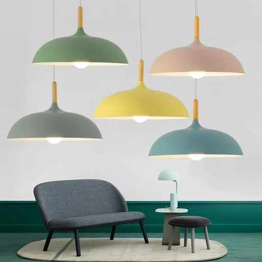 Skorter | Scandinavian Oak LED Ceiling Light Fixture