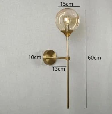 Skorter | Scandinavian Glass Wall Lamp with Warm LED Light