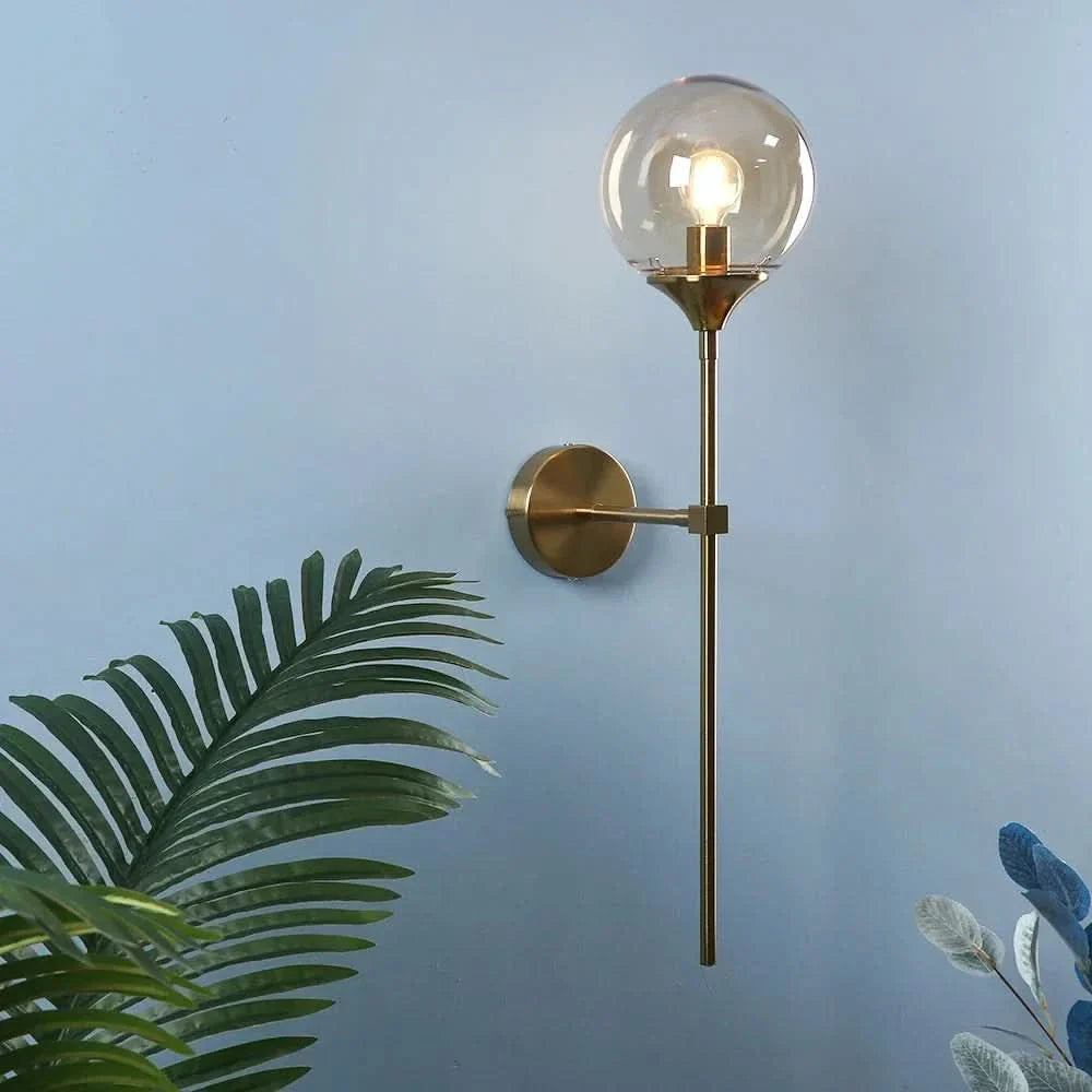 Skorter | Scandinavian Glass Wall Lamp with Warm LED Light