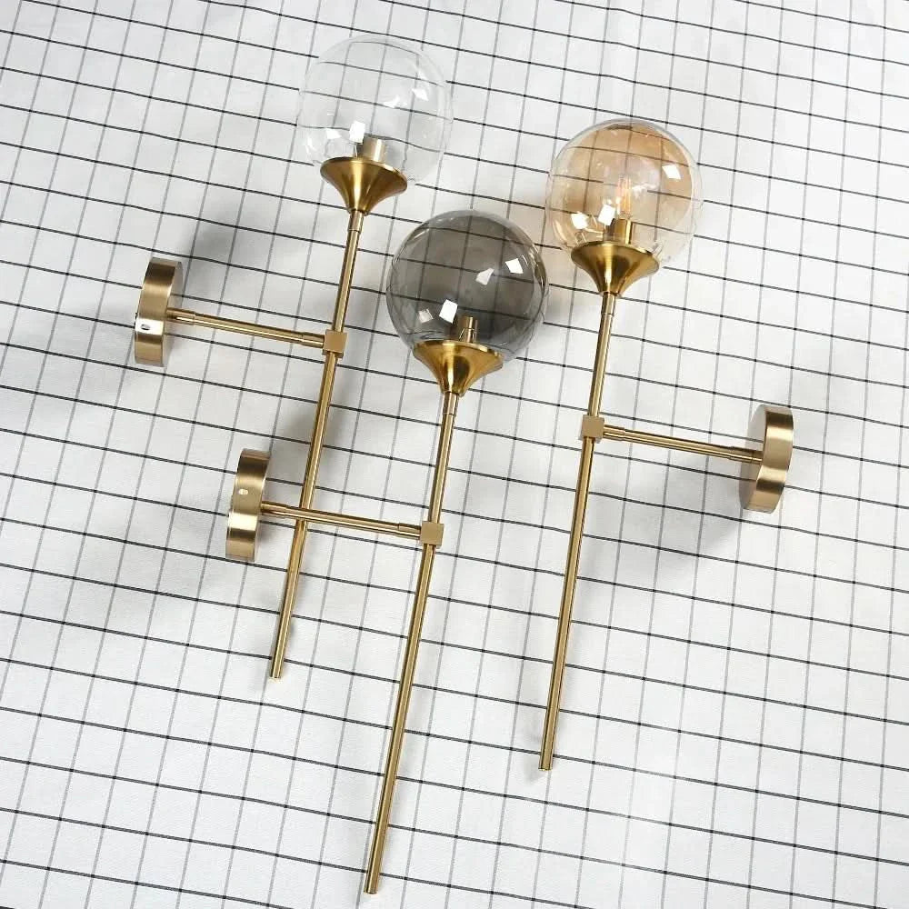 Skorter | Scandinavian Glass Wall Lamp with Warm LED Light