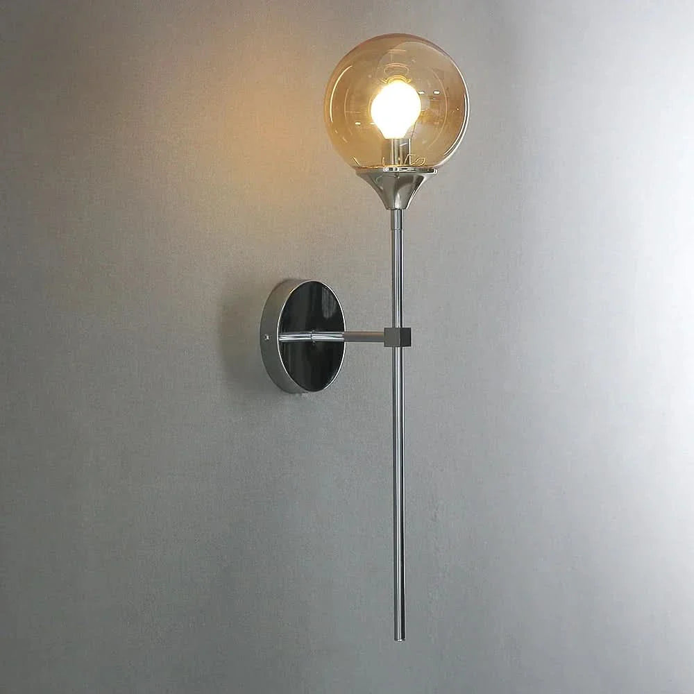 Skorter | Scandinavian Glass Wall Lamp with Warm LED Light
