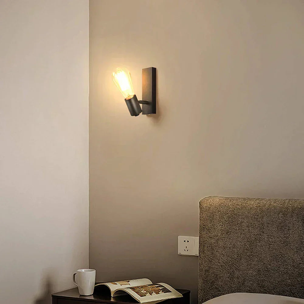 Skorter | RetroCharm - Industrial Vintage Wall Lamp with E27 Socket for Bedroom & Living Room