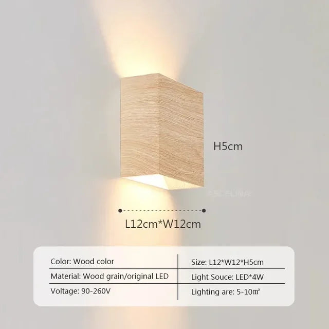 Skorter | LumiOak - Wooden wall lamp