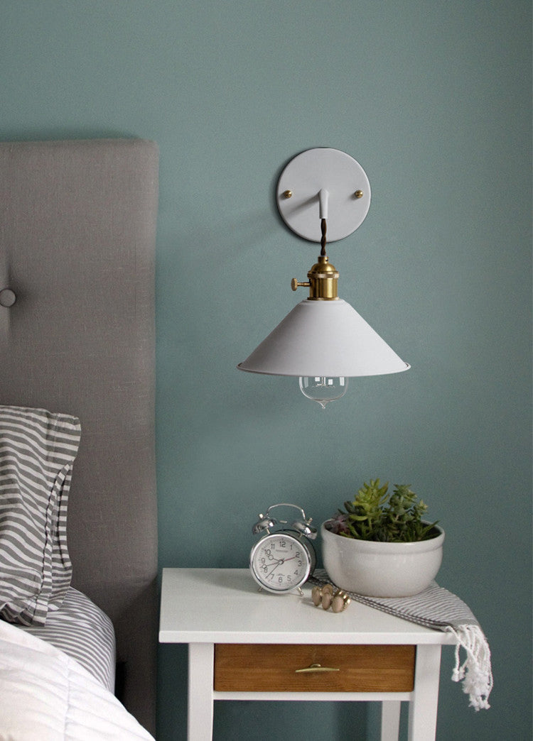 Skorter | Nordic Industrial Cone Gray Wall Lamp