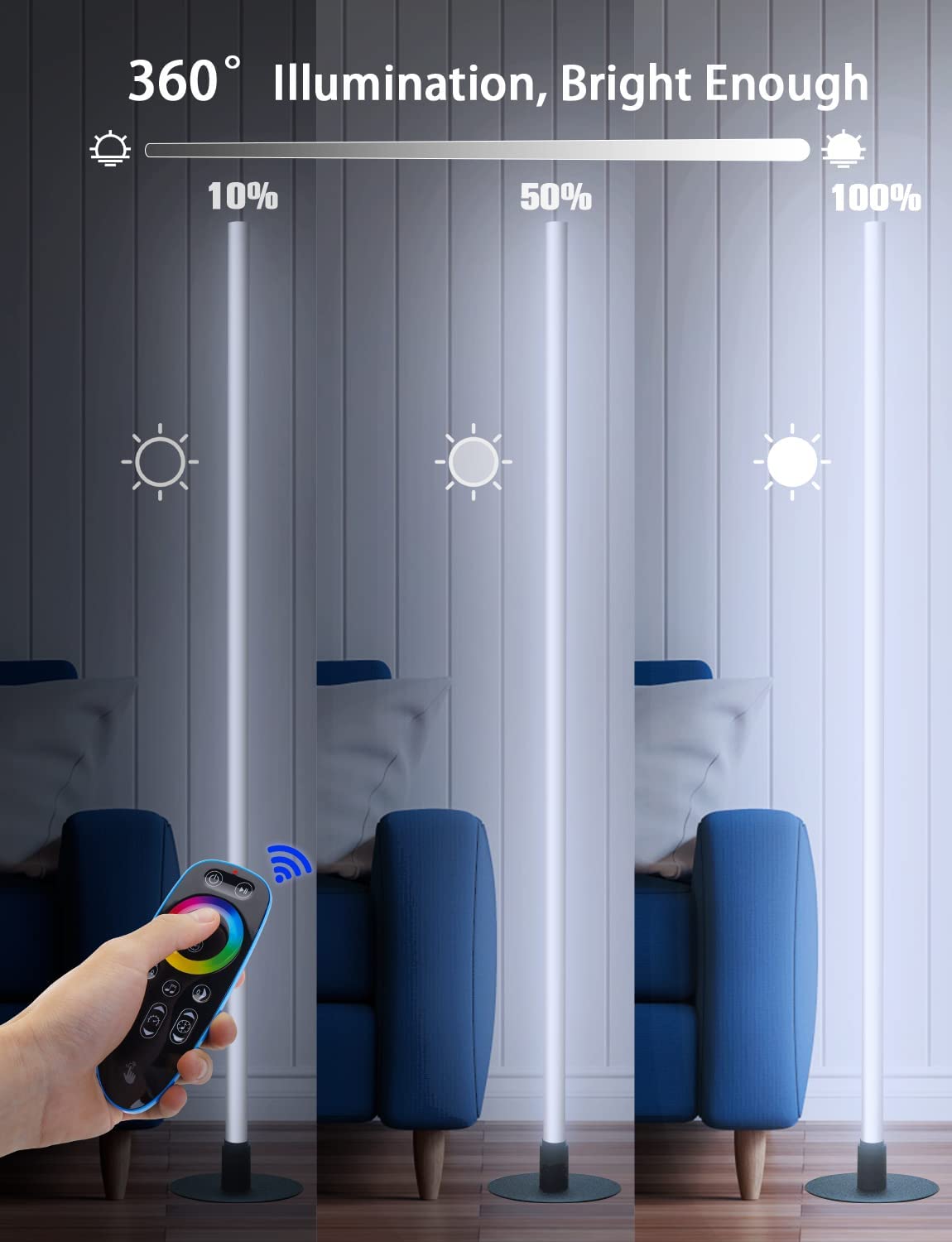 Skorter | Illuminated Corner Lamp with 360 Degrees LED