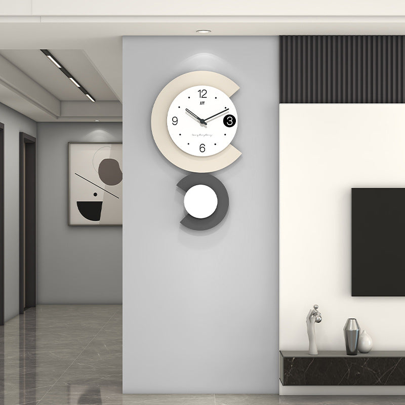 Skorter | Modern LED Lamp Silent Wall Clock for Living Room