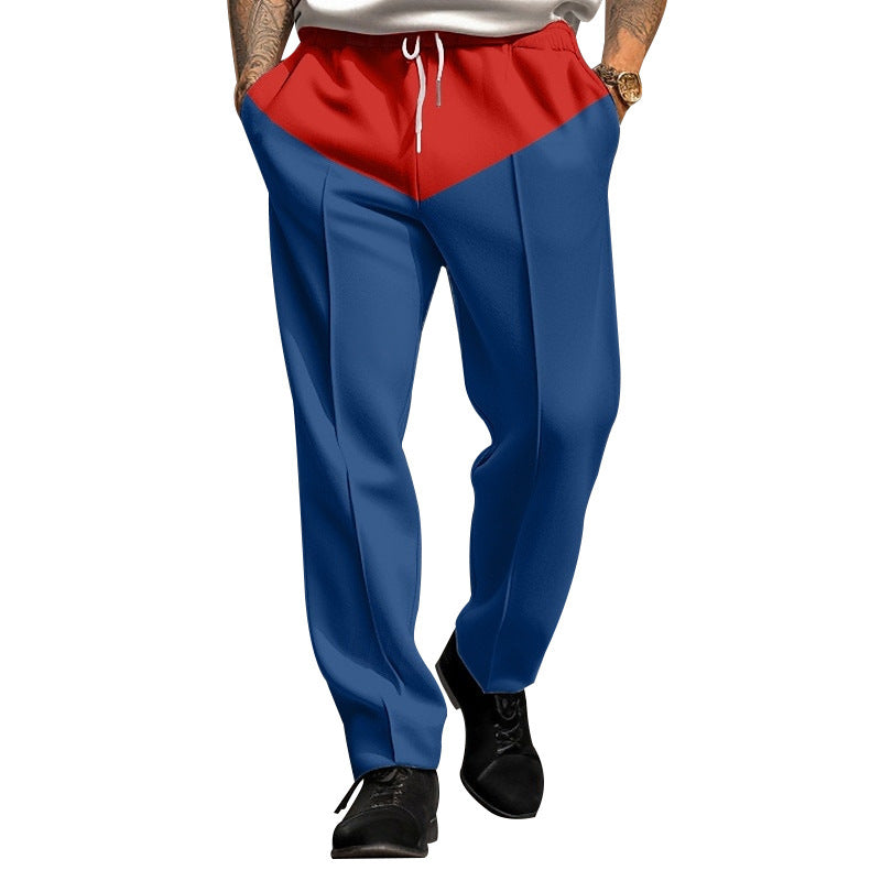 Men's sporty jogging pants with contrast details and adjustable drawstring Skorter