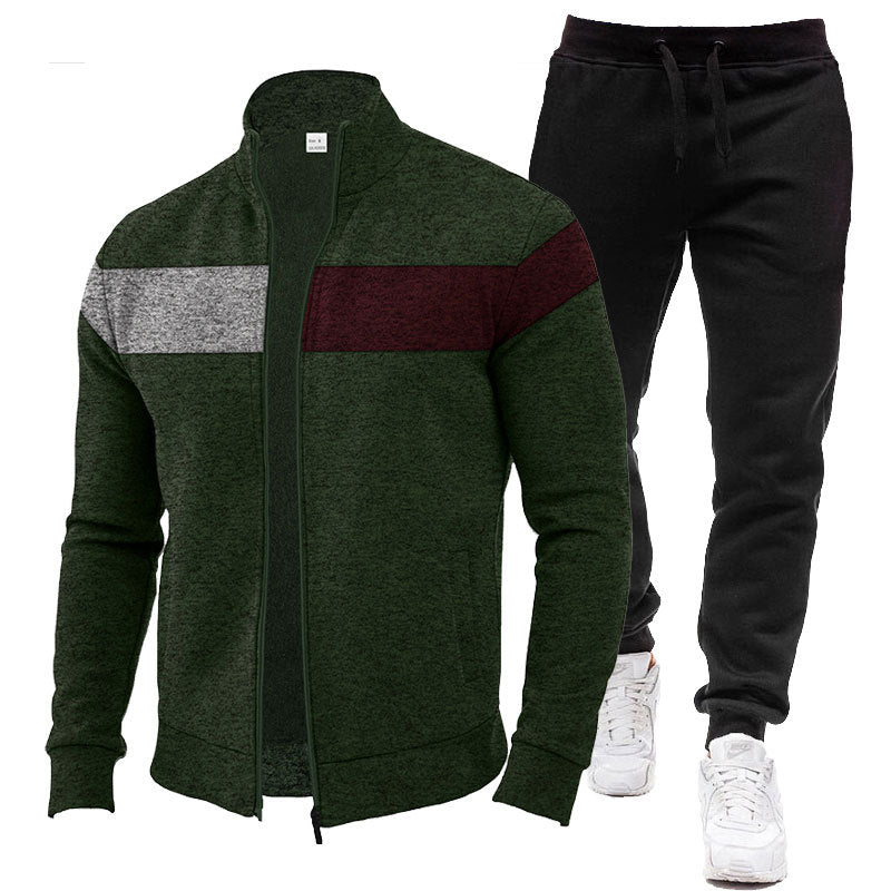 Men's Sporty Sweatshirt Set Skorter
