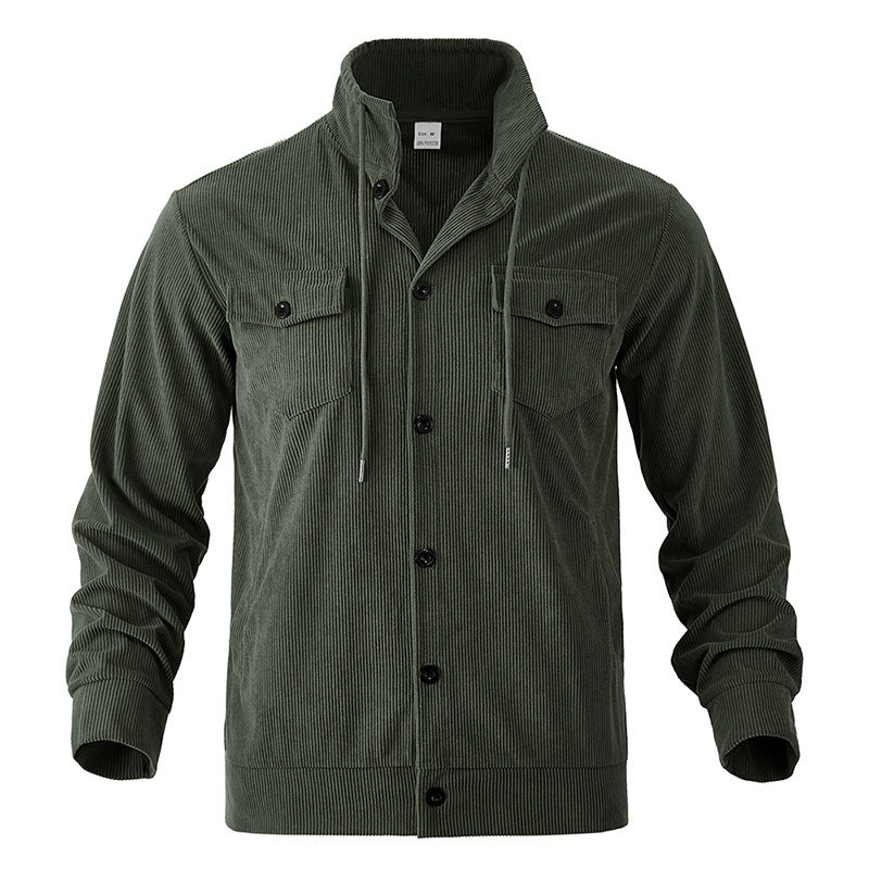 Men's utility jacket made of striped cord Skorter