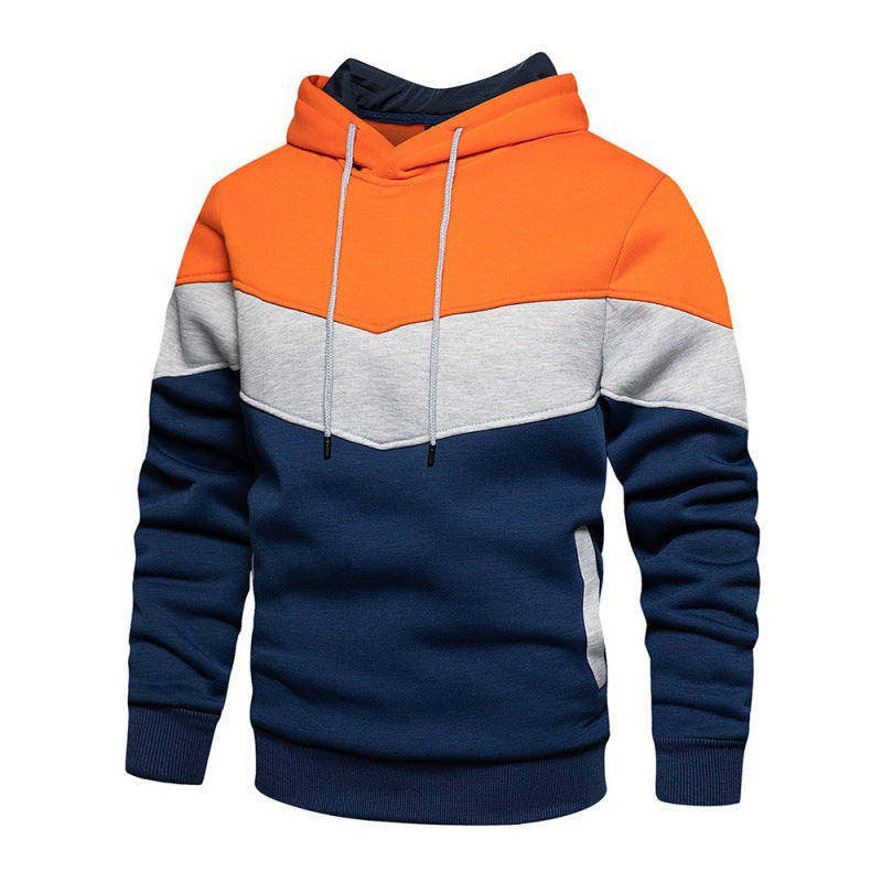 Men's sporty hoodie with modern color block design and breathable properties Skorter