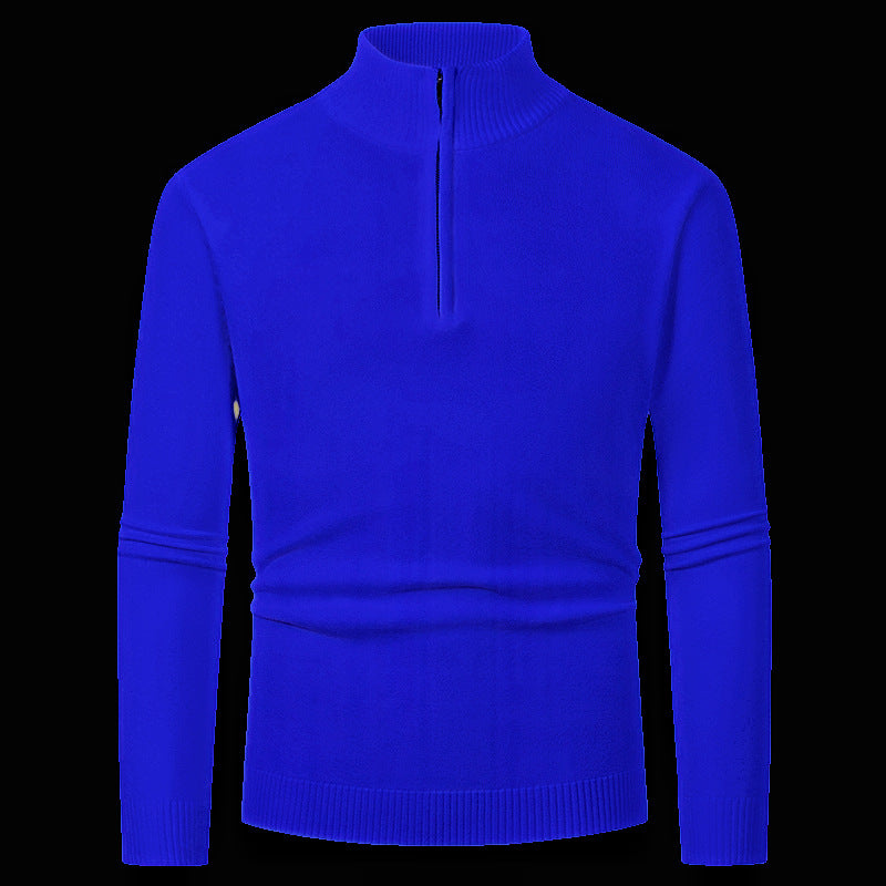 Men's pullover with high collar and zipper Skorter