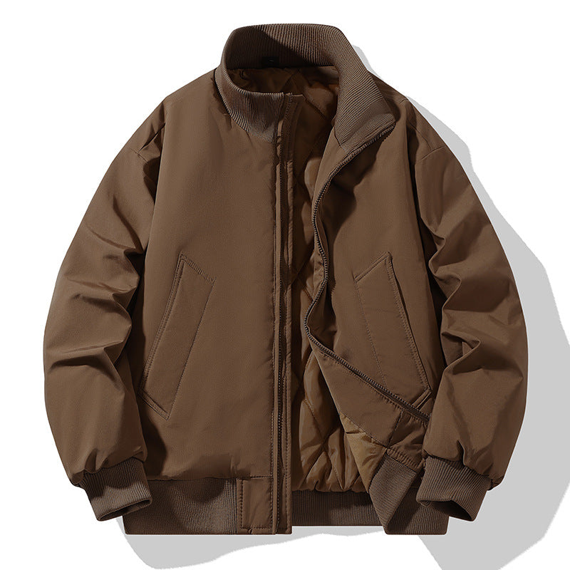 Men's Stylish Quilted Jacket with High Collar Skorter