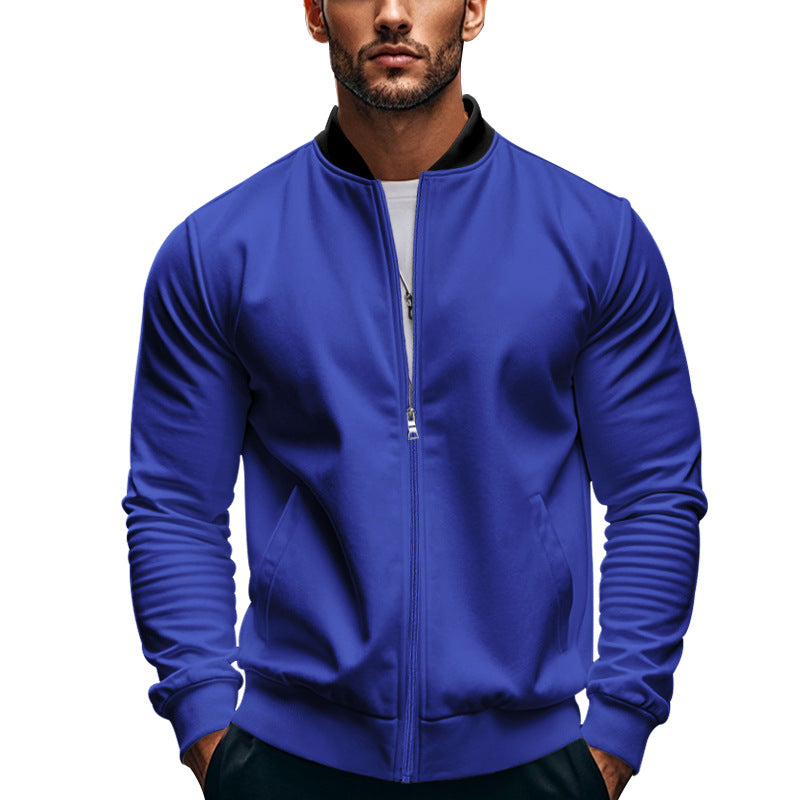 Men's sporty bomber jacket with high collar and practical pockets Skorter